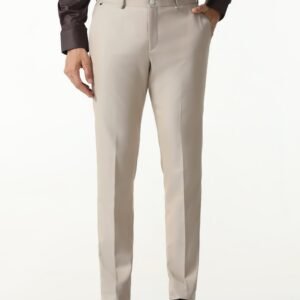 Beige Textured Trouser - Monk
