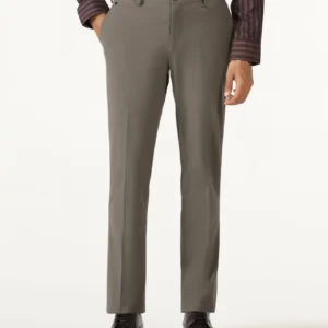 Brown Solid Trouser - Johny