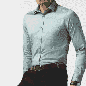 Sage Green Non Iron Solid Shirt - Liviya